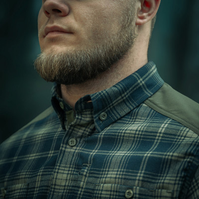 Рубашка в клетку M-Tac Redneck Shirt. Синий в Украине