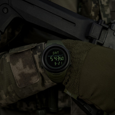 Тактические часы M-Tac 2166. Олива в Украине