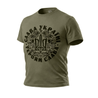 Футболка Coolmax Слава Україні Десант. Олива