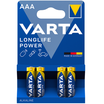 Батарейки Varta LR3/AAA Longlife Power Alkaline, 4 шт в Украине