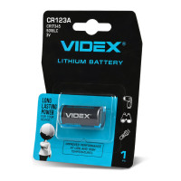 Батарейка литиевая Videx CR123A 1шт в блистере