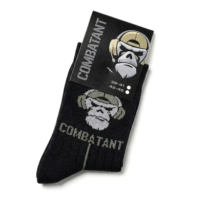 Носки трекинговые летние Combatant Patrol Core Mid Summer. Черный в Украине