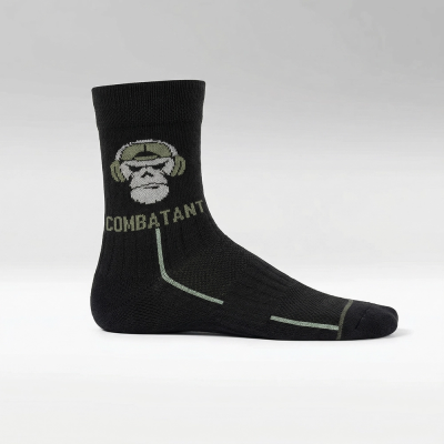 Носки трекинговые летние Combatant Patrol Core Mid Summer. Черный в Украине
