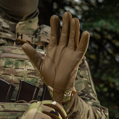 Перчатки M-Tac Scout Tactical Mk.2 кожаные. Мультикам в Украине