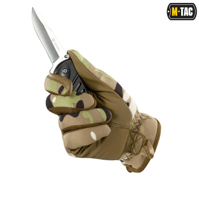 Перчатки M-Tac Scout Tactical Mk.2 кожаные. Мультикам в Украине