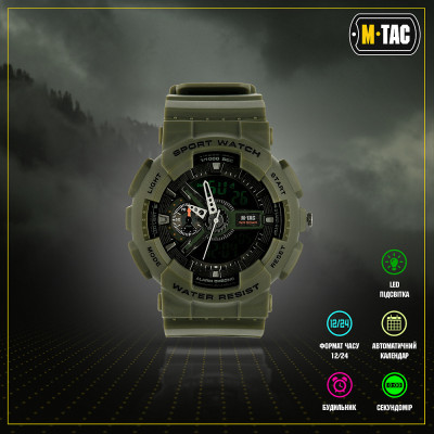 Тактические часы M-Tac Sport. Олива в Украине