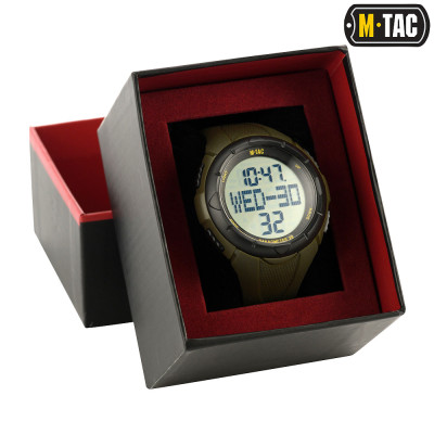 Тактические часы M-Tac с шагомером. Олива в Украине