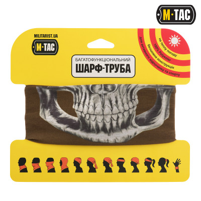 Шарф-труба облегченный M-Tac Reaper Skull. Койот в Украине