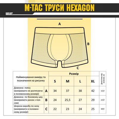 Трусы мужские M-Tac Hexagon. Олива в Украине