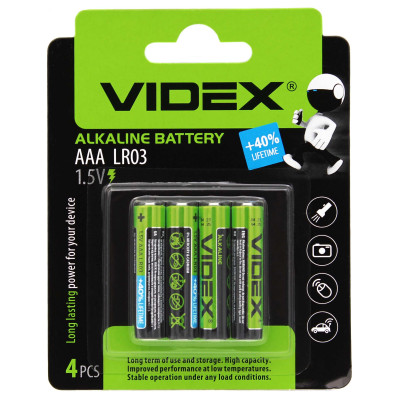 Батарейка Videx LR3/AAA / ALKALINE шт в Украине
