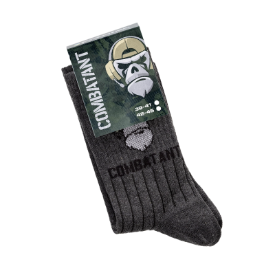 Носки трекинговые Combatant Ranger Trek Mid Core. Серый в Украине