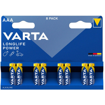 Батарейки Varta LR3/AAA Longlife Power Alkaline, 8 шт в Украине