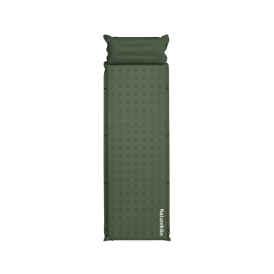 Матрас самонадувающийся с подушкой Naturehike CNK2550WS025. Зеленый в Украине