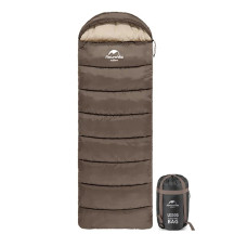 Спальник с капюшоном Naturehike U150 NH20MSD07 11°C правый. Коричневый