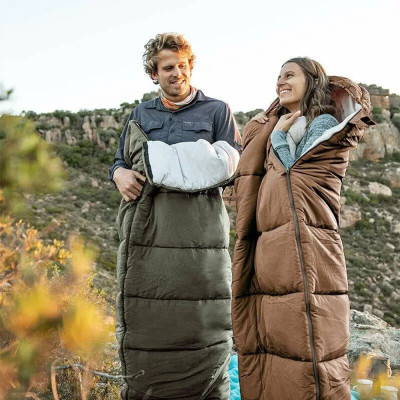 Спальник с капюшоном Naturehike U150 NH20MSD07 11°C правый. Коричневый в Украине