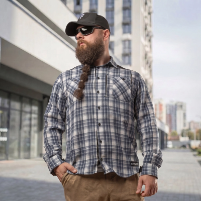 Сорочка в клітинку Combatant Blackwater Pro. Синій в Україні