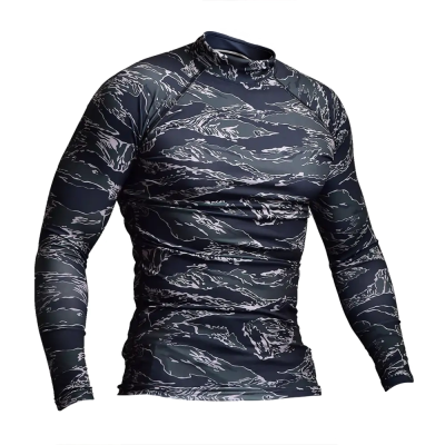Чоловічий рашгард SPECPROM Black Tiger Stripes Camo в Україні