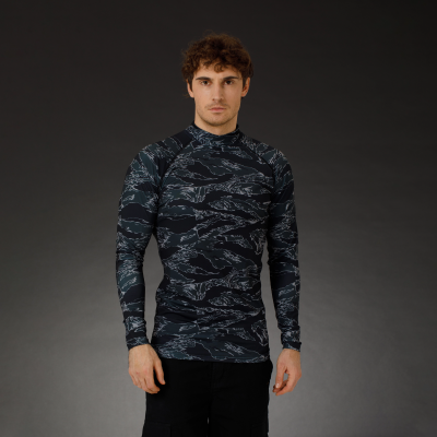 Чоловічий рашгард SPECPROM Black Tiger Stripes Camo в Україні