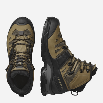 Ботинки тактические SALOMON Quest 4 GTX. Черный-Койот в Украине