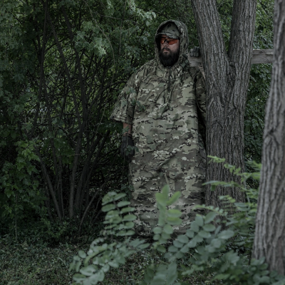 Плащ-пончо тактическое COMBATANT ghostcover. Мультикам в Украине