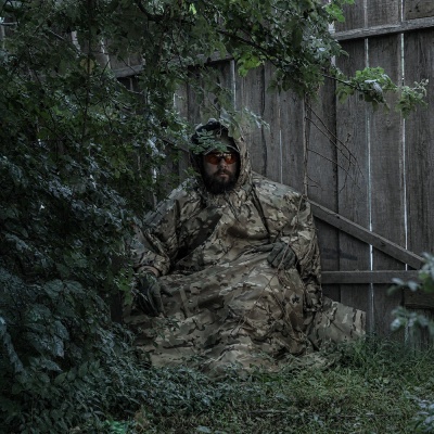 Плащ-пончо тактическое COMBATANT ghostcover. Мультикам в Украине