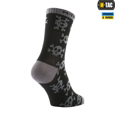 Носки тактические летние M-Tac Mk.3 Pirate Skull. Черные в Украине