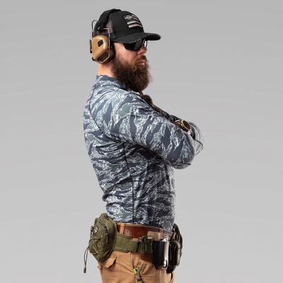 Чоловічий тактичний рашгард Combatant ASSAULT PRO LS. Tiger Blue в Україні