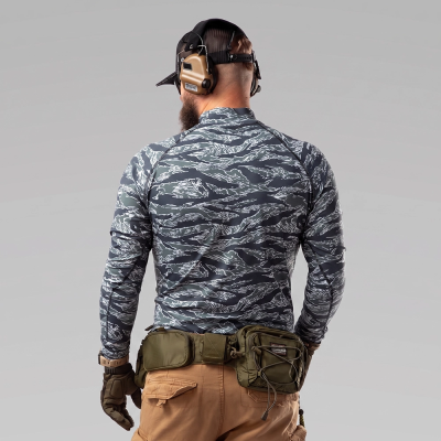 Чоловічий тактичний рашгард Combatant ASSAULT PRO LS. Tiger Blue в Україні