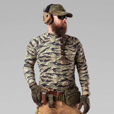Чоловічий тактичний рашгард Combatant ASSAULT PRO LS. Tiger Green в Україні