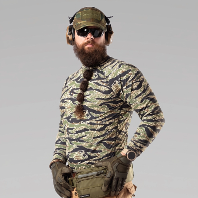 Чоловічий тактичний рашгард Combatant ASSAULT PRO LS. Tiger Green в Україні