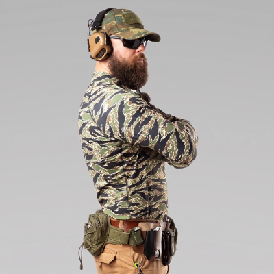 Чоловічий тактичний рашгард Combatant ASSAULT PRO LS. Tiger Green в Україні