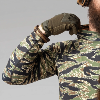 Чоловічий тактичний рашгард Combatant ASSAULT PRO LS. Tiger Green в Україні