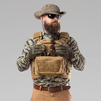 Чоловічий тактичний рашгард Combatant ASSAULT PRO LS. Tiger Green в Україні