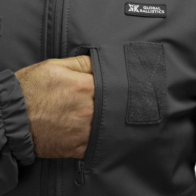 Куртка тактическая Global Ballistics Soft Shell. Черный в Украине