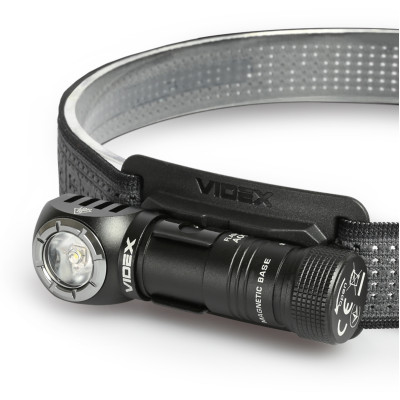 Портативный светодиодный фонарь VIDEX VLF-A056H 200Lm 5000K. Черный в Украине
