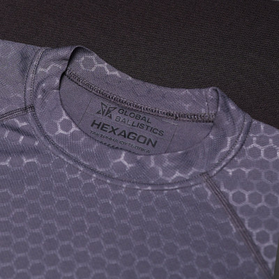 Футболка тактическая Global Ballistics Hexagon. Серый в Украине
