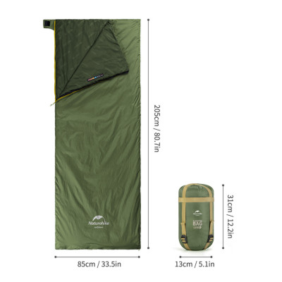 Спальний мішок Naturehike LW180 Mini NH21MSD04 XL лівий. Олива в Україні