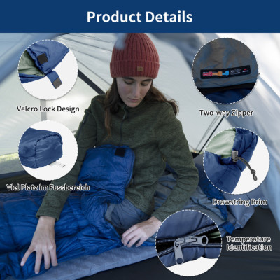 Спальний мішок Naturehike MJ 300 CNK2300SD014. Синій в Україні