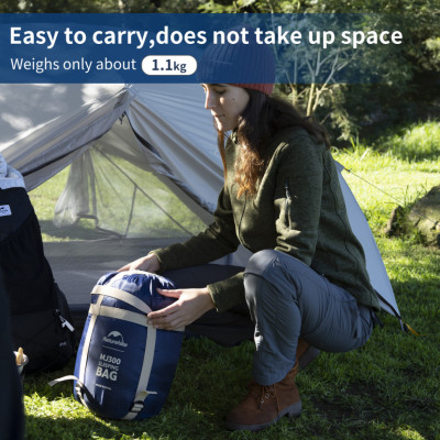 Спальний мішок Naturehike MJ 300 CNK2300SD014. Синій в Україні