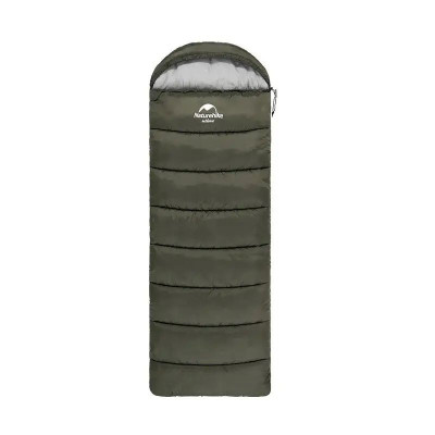 Спальник с капюшоном левый (-3°C) Naturehike U350S NH20MSD07. Олива в Украине
