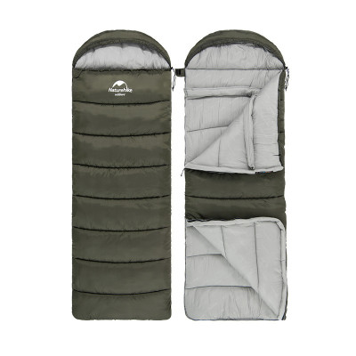 Спальник с капюшоном левый (-3°C) Naturehike U350S NH20MSD07. Олива в Украине