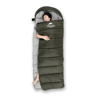 Спальник с капюшоном левый (-3°C) Naturehike U350S NH20MSD07. Олива в Украине