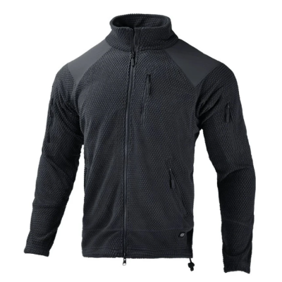 Кофта тактична флісова Han-Wild Grid Fleece. Чорний в Україні