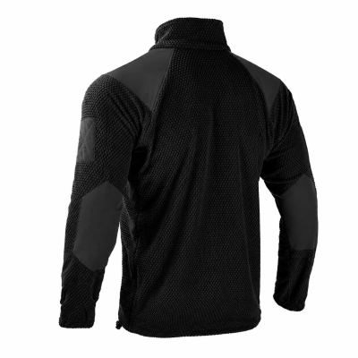 Кофта тактична флісова Han-Wild Grid Fleece. Чорний в Україні