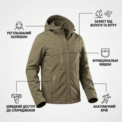 Куртка Hardshell Combatant SHIFT PRO. Олива в Україні