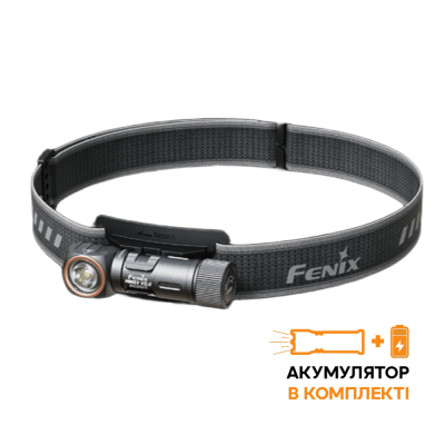 Фонарь налобный тактический с красным светом Fenix ​​HM23 V2.0. Черный в Украине