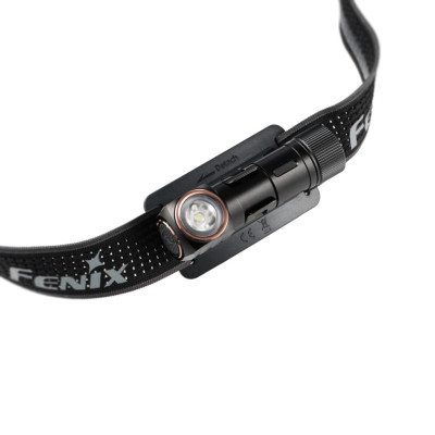 Фонарь налобный тактический с красным светом Fenix ​​HM23 V2.0. Черный в Украине