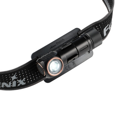 Фонарь налобный тактический с красным светом Fenix ​​HM23 V2.0. Черный в Украине