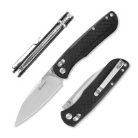 Ніж складаний туристичний Ganzo G771 8.8 см D2 / G10. Чорний