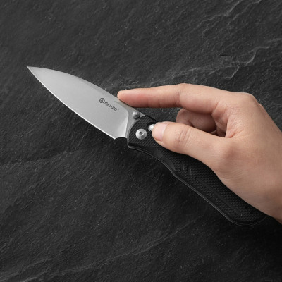 Нож складной туристический Ganzo G771 8.8 см D2 / G10. Черный в Украине